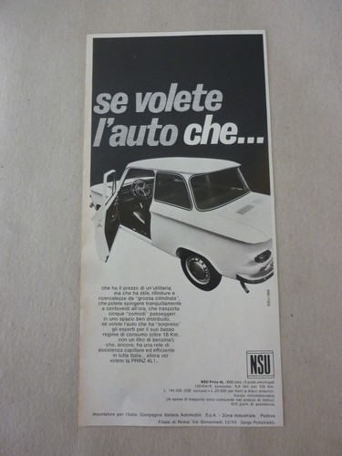 Advertising pubblicita nsu - advertising, pubblicita'