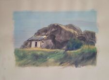 "Nei pressi di Baja Sardinia" 1993 - acquarello di Silvestro Pistolesi cm 39x28