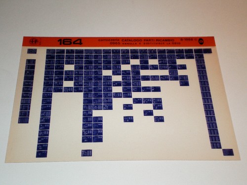 Microfiche catalogo ricambi - catalogo,