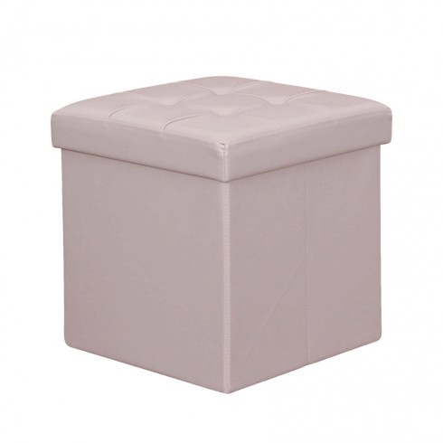 Pouf contenitore quadrato - quadrato, in