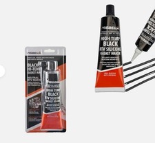 PASTA NERA SIGILLANTE SILICONE NERO ALTA TEMPERATURA RTV AUTO GUARNIZIONI MOTO