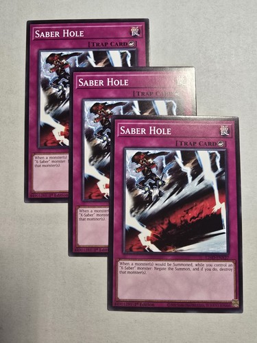Saber hole 1st edition - 3x,