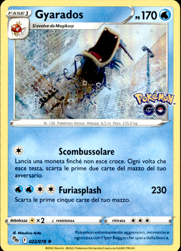 Gyarados 022 pokémon - 022/78,