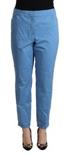 Pantalone donna blu cotone