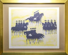 Autografo stampa litografica