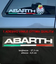 ADESIVO FIAT 500 PUNTO PANDA ABARTH FINESTRINO CARROZZERIA BIANCO VINILE 595 695