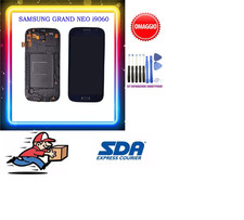 DISPLAY+TOUCH SCREEN FRAME SAMSUNG GALAXY GRAND NEO GT i9060 VETRO BLU
