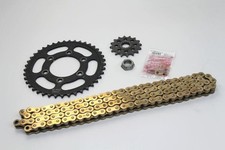 KAWASAKI NINJA ZX 10R 2008 2009 KIT TRASMISSIONE 525 CATENA DID CORONA PIGNONE