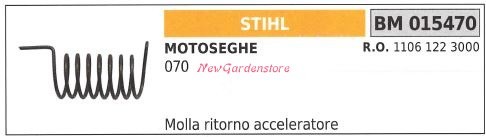 Molla ritorno acceleratore