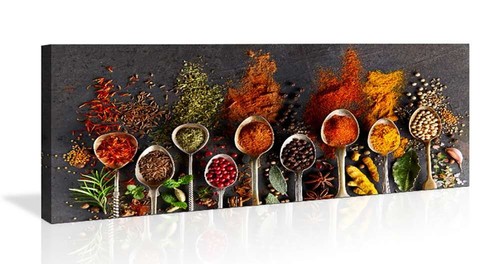 Quadro tela 120x40cm spezie - quadro,