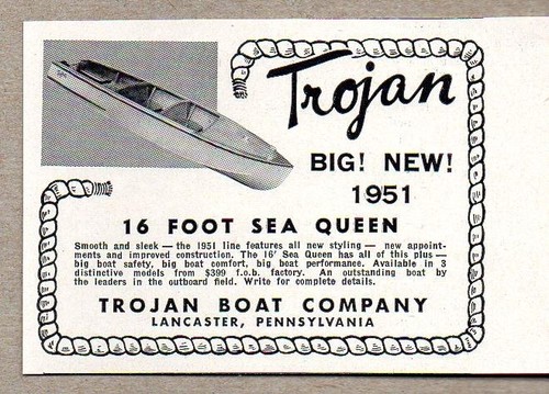 1950 stampa pubblicità - pubblicità, trojan