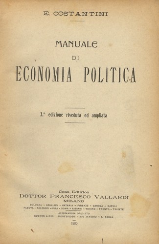 Manuale economia politica - di,