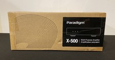 Amplificatore multiuso Paradigm X-500 nuovo con scatola nero 120V 50 60Hz sigillato in fabbrica