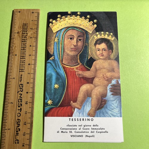 Tesserino mria consolatrice - tesserino, ss