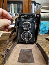 Macchina fotografica Rolleicord Dranke & Heidecke Braunschweig  custodia E4 ^