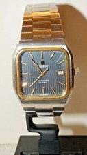 TISSOT SEASTAR QUARTZ VINTAGE DUAL TONE SQUARE STEEL ORIGINAL BAND REVISIONATO