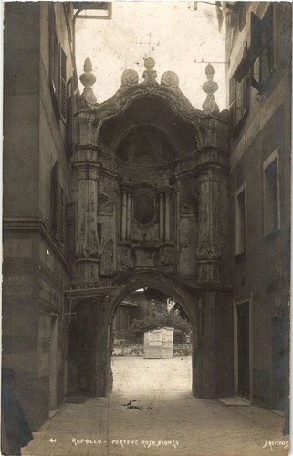 Cartolina cpa rapallo portone - rapallo,