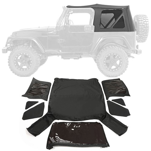 Black replacement soft top - black,