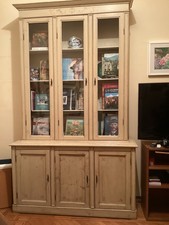 Mobile Credenza in Legno in stile Shabby Chic A Due Profondità