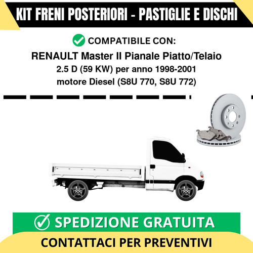 Kit freni posteriori per - kit,