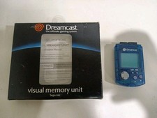 Unità di memoria visiva Sega Dreamcast VMU blu HKT-7000 OEM 