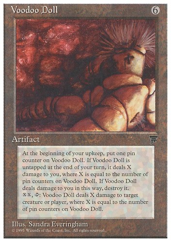 Mtg voodoo doll exc - mtg,