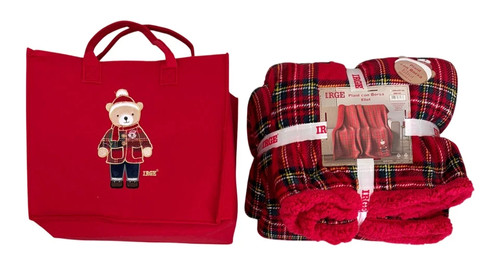 Plaid con borsa irge - borsa, natalizio
