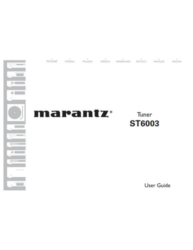 Marantz st6003 tuner owners - tuner,
