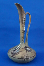 Bruno BARATTI PESARO Brocca vaso ceramica all'acido Futurista 1900 dec. astratto