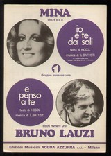 SPARTITO MINA IO E TE DA SOLI