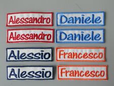 TOPPE NOME RICAMATO PERSONALIZZATO TERMOADESIVO N.8 PATCH CM.7X2