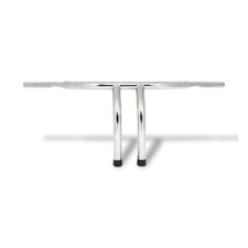 Manubrio Fat 1-1/4" Tiller T-bar 12" Harley Davidson cromato forato cavi interni