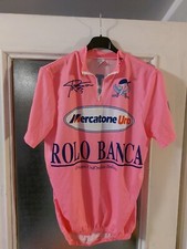 PANTANI MERCATONE UNO ROSA MAGLIA BICI CICLISMO SHIRT MAILLOT CYCLISM tg. M/L 5