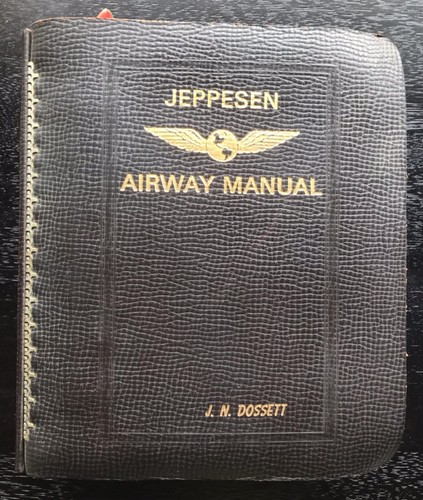Jeppesen leather airway manual - leather,