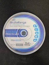 10 BLU-RAY Mediarange BD-R DL 50 Gb 6x stampabile full printable inkjet mr509