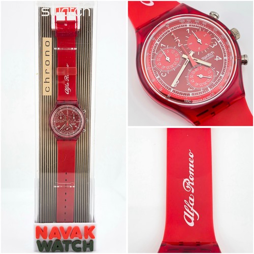 Swatch chrono rouge scr101 - rouge,