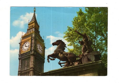 Cartolina londra statua big - cartolina,