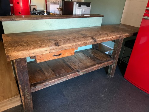 Bancone industriale legno - bancone,