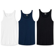 Schiesser Canottiera Uomo - Giacca Sportiva, Senza Braccio, Originale a Costine,