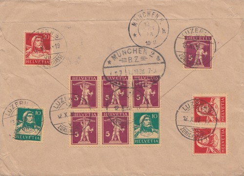 Svizzera 1928 raccomandata - 1928:,