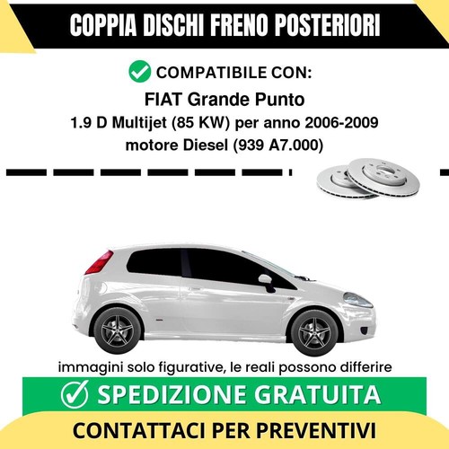 Coppia dischi freno posteriori - dischi,
