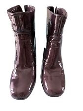 Stivali A Tronchetto Vernice Guya