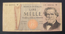 1000 lire Verdi II° tipo 1969