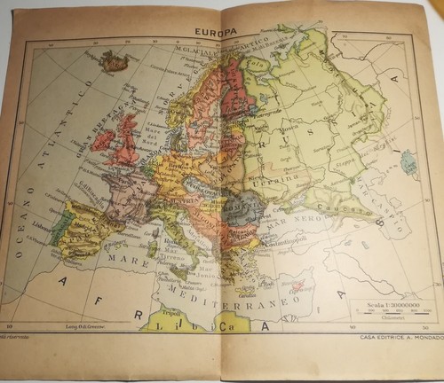Cartina vintage europa - -,