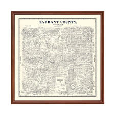 Old Map of Tarrant County, TX