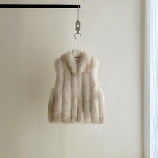 Gilet pelliccia di volpe donna