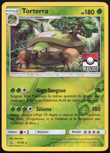 Carte pokémon torterra - carte,