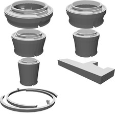 Extension Tubes Set for Nikon F-Mount Macro Lens 20mm 40mm 80mm with Lock