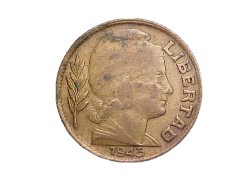 1943 argentina centavos - 1943, km#