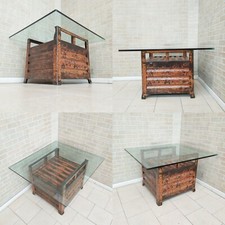 ECCEZIONALE TAVOLINO DA GIARDINO O DA SALOTTO O PORTA TV IN STILE INDUSTRIALE